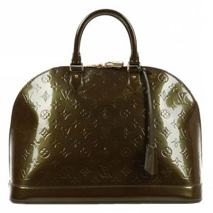 Louis Vuitton Alma Vernis Vert Monogram GM Bag